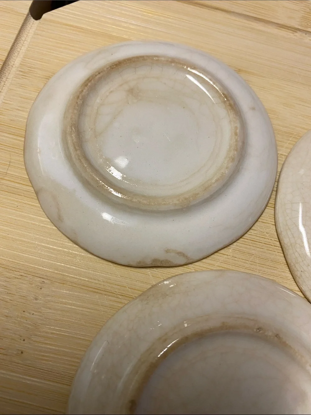 Charming Vintage Floral Butter Pats / Small Trinket Dishes - Set of 3